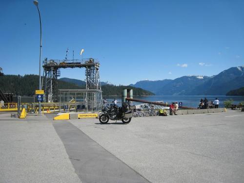 waiting for ferry to Powell River